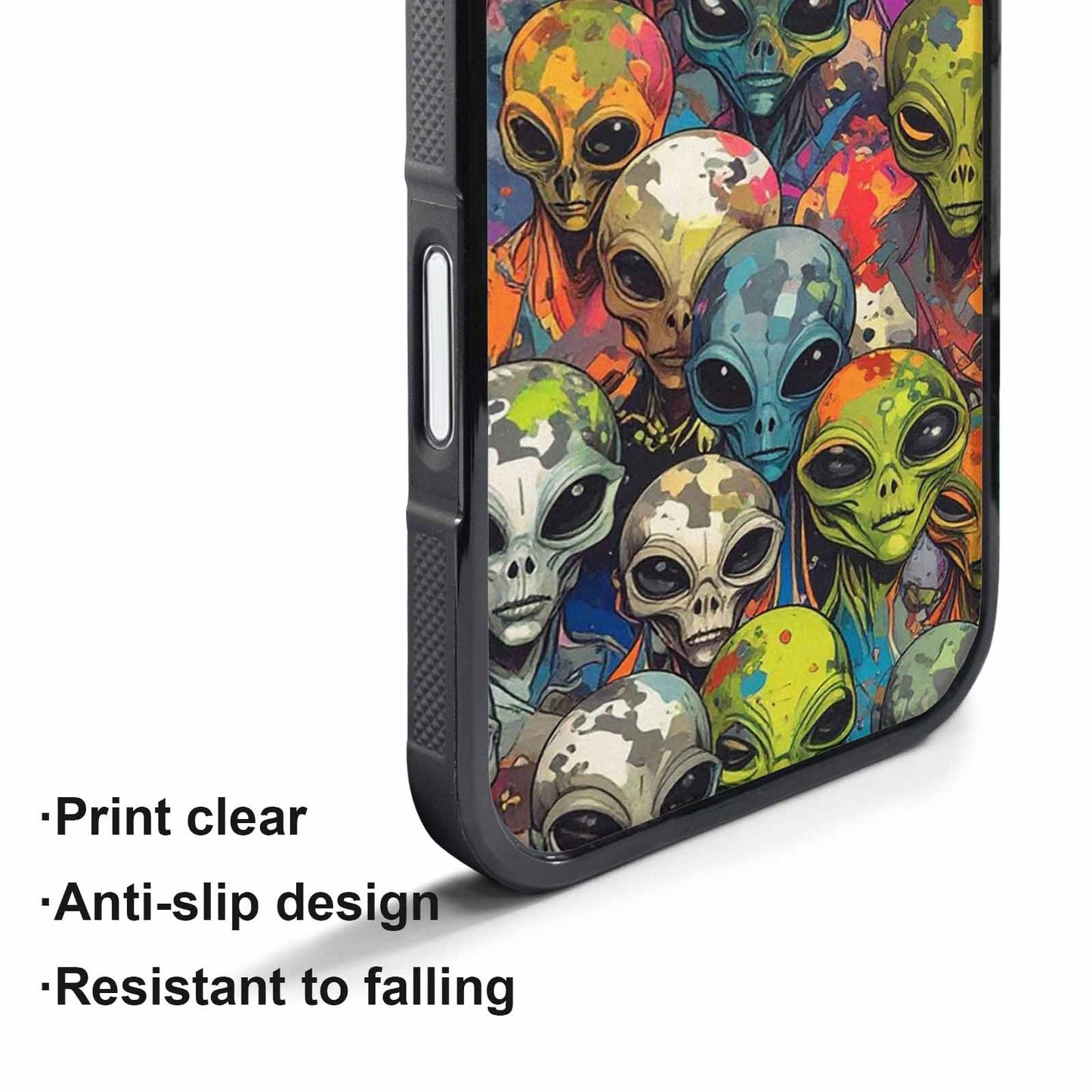 iPhone 17 Pro Case — Aliens Camo Aliens Pattern Hundreds Alien, Original Design Phone Case