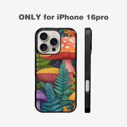iPhone 16 Pro Case — Mushrooms Botanicalmushrooms P, Custom Printed Phone Case