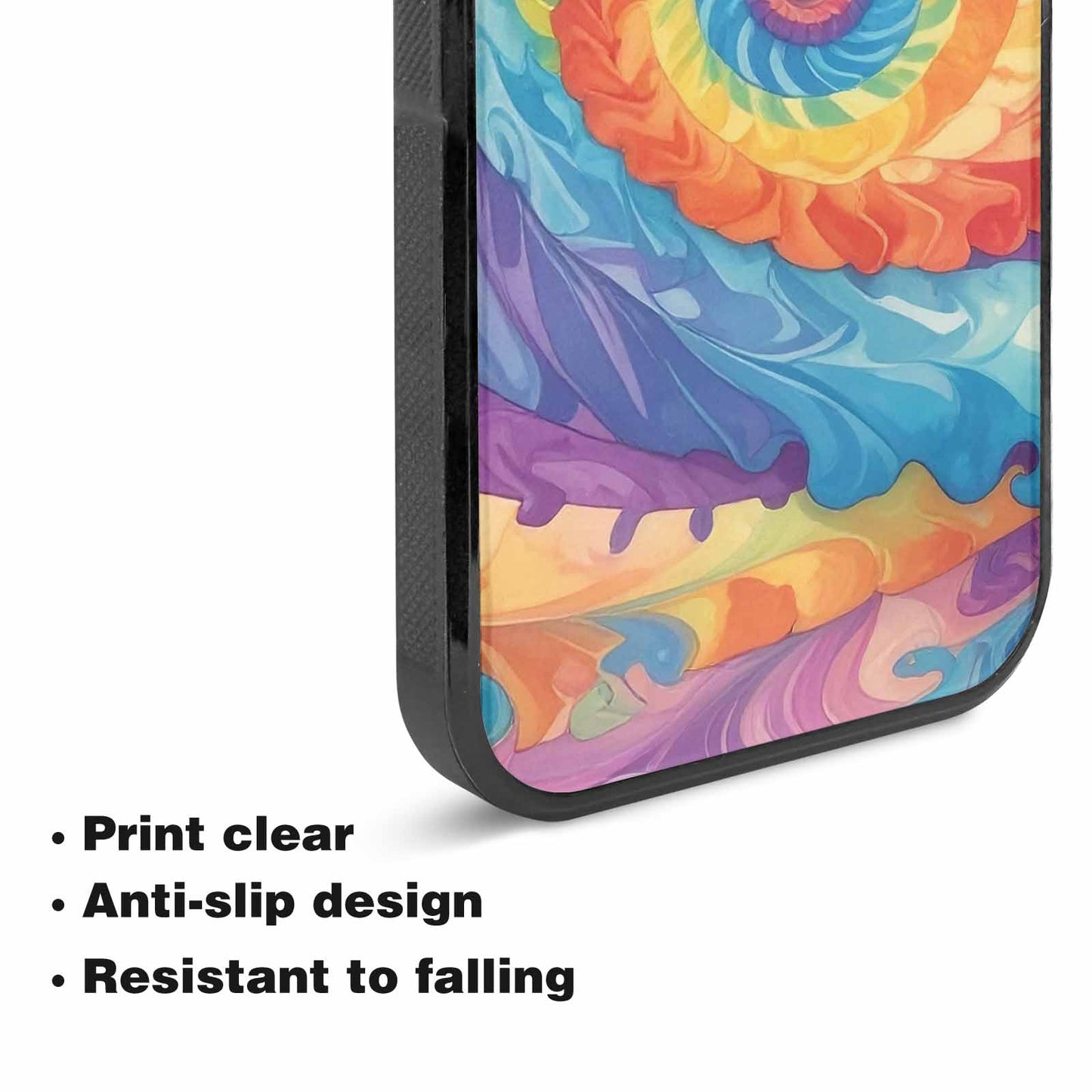 iPhone 15 Plus Case — Tie Dye Swirls Tie Dye Swirls, Custom Designed Case Cover
