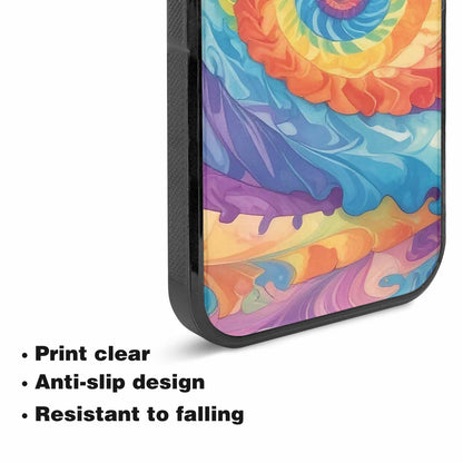 iPhone 15 Plus Case — Tie Dye Swirls Tie Dye Swirls, Custom Designed Case Cover