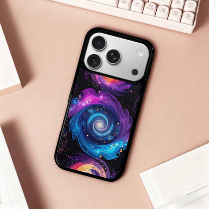 iPhone 17 Pro Case — Rose Galaxy Art Seamless Pattern Galaxy, Unique Phone Case Design