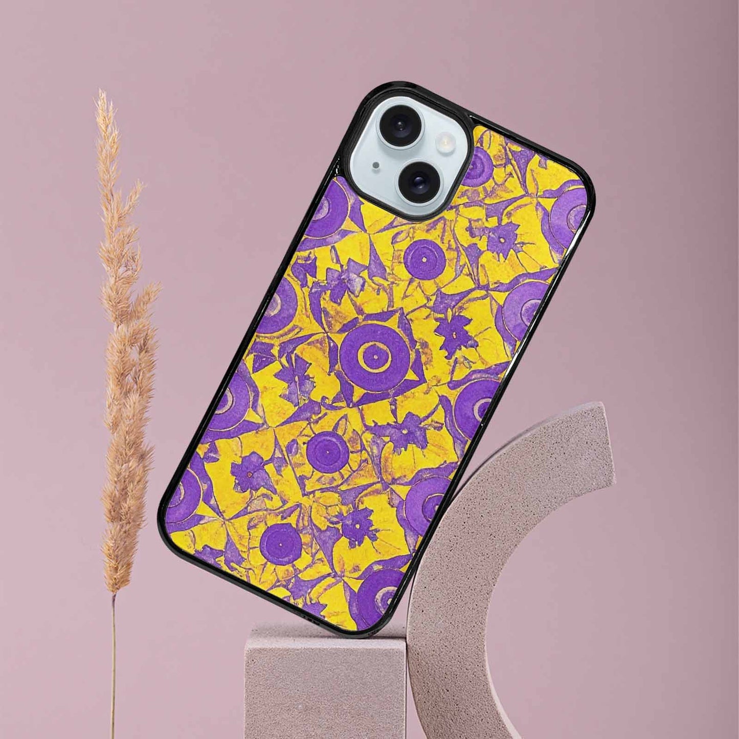 iPhone 15 Plus Case — Intersex Flag Color Theme Small Rainbow, Custom Phone Case