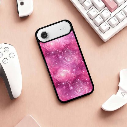 iPhone 17 Air Case — Galaxy Art Pink Aurora Small Galaxy, Unique Phone Case Design
