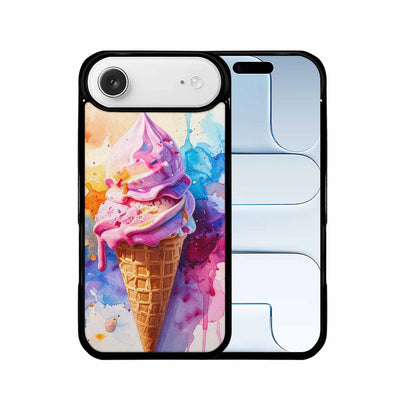 iPhone 17 Air Case — Melting Icecream Collage Original Art, Custom Art Phone Cover