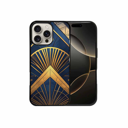 iPhone 16 Pro Max Case — Art Deco Illustration Pattern, Personalized Phone Case