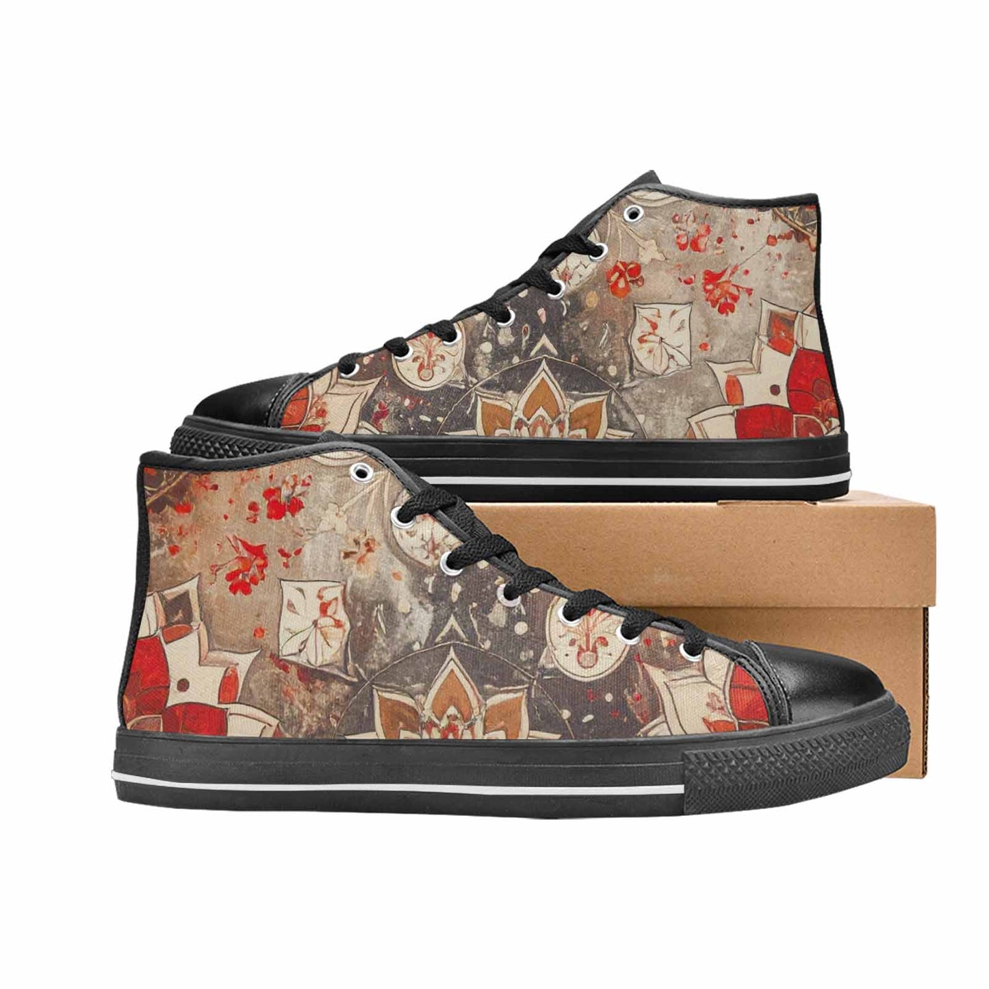 MEN'S Mandala High Top Canvas Dreamcore Custom Shoes