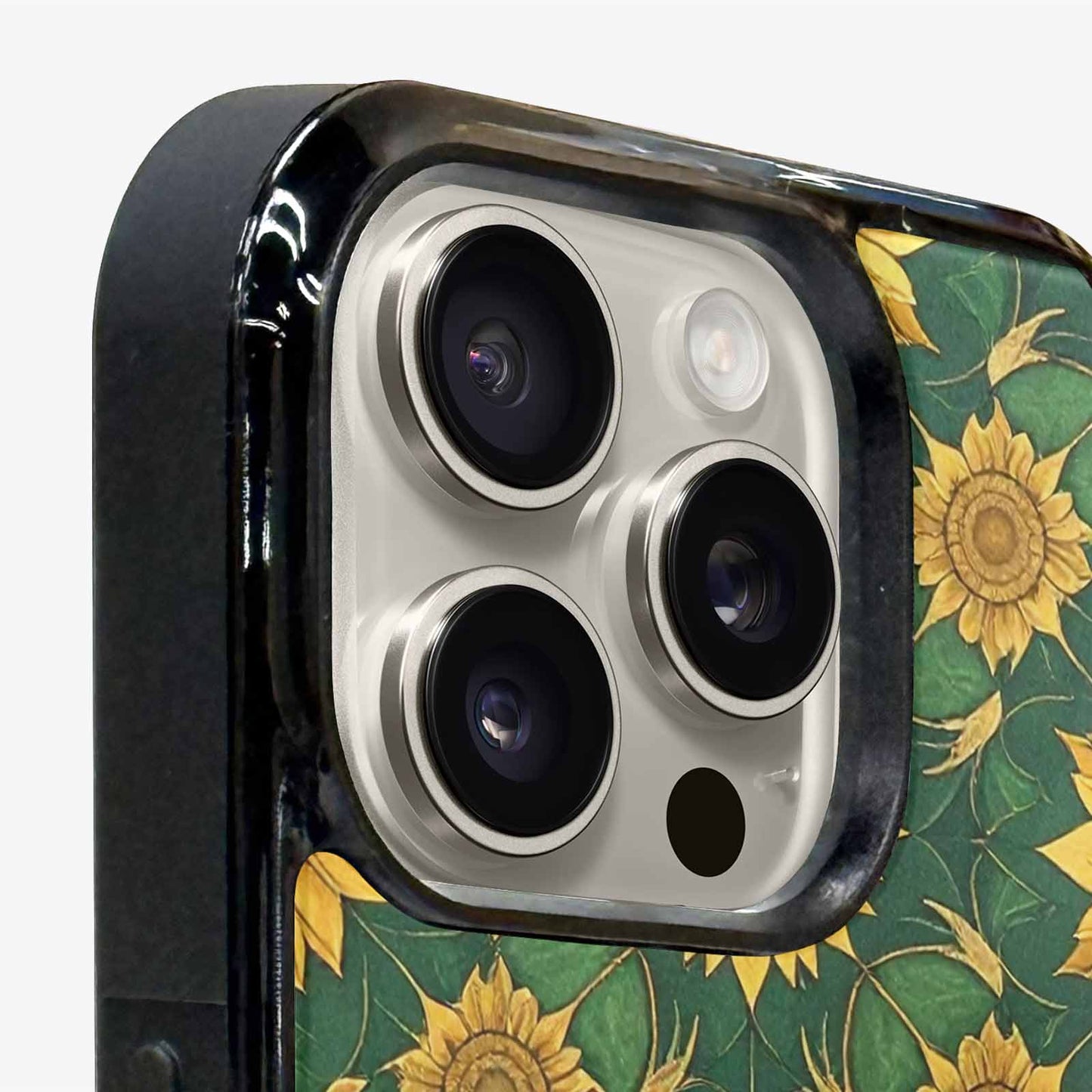 iPhone 16 Pro Case — Sunflower Mandala Kaleidoscope, Original Design Phone Case