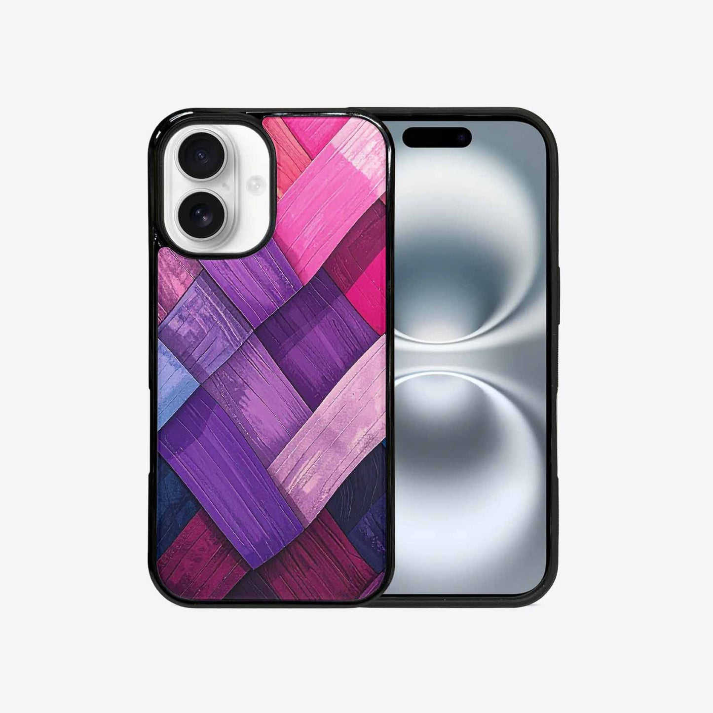 iPhone 16 Case — Genderfluid Flag Color Theme Small Rainbow, Original Design Phone Case
