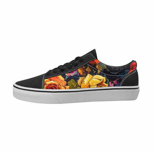MEN'S Gothic Roses Canvas Graphic Print Wallpaper Art Sneakers