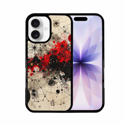iPhone 17 Case — Black &amp; Red Ink Original Art, Custom Designed Case Cover