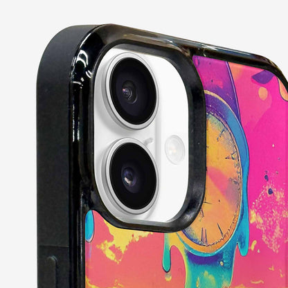 iPhone 16 Case — Surrealist Dreamscape Pattern Melting Clocks Desert, Unique Phone Case Design