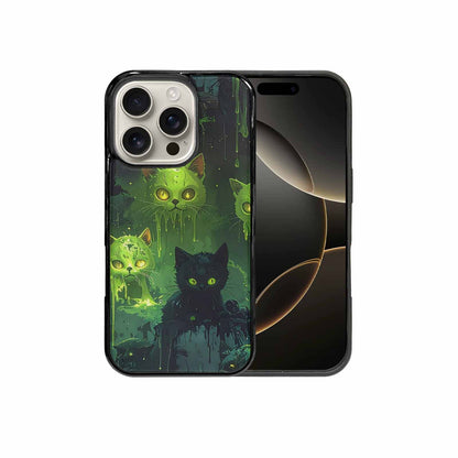 iPhone 16 Pro Case — Toxic Melting Skeleton Cats Small Toxic, Custom Designed Case Cover
