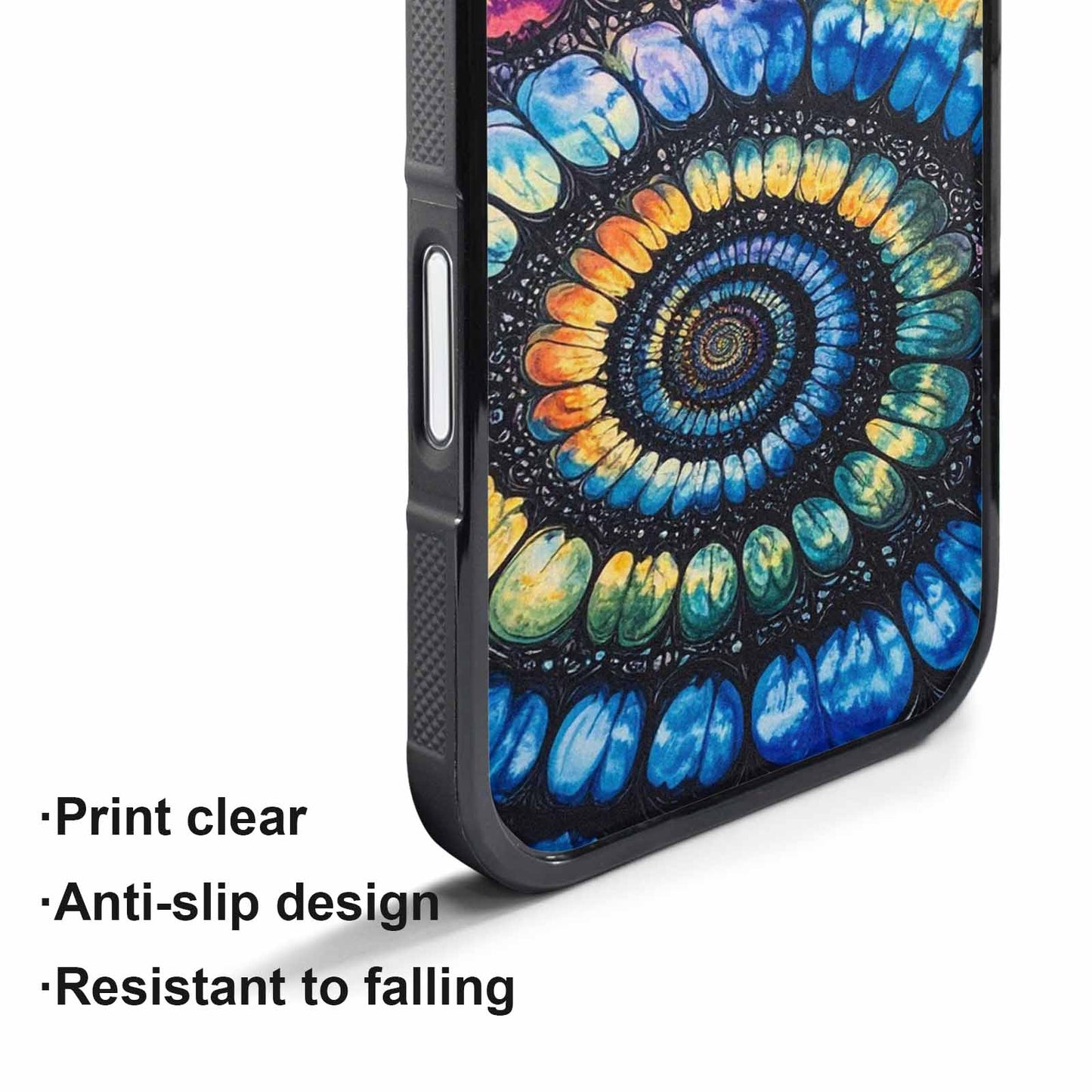 iPhone 17 Pro Max Case — Tie Dye Swirls (black Tie Dye, Unique Phone Case Design