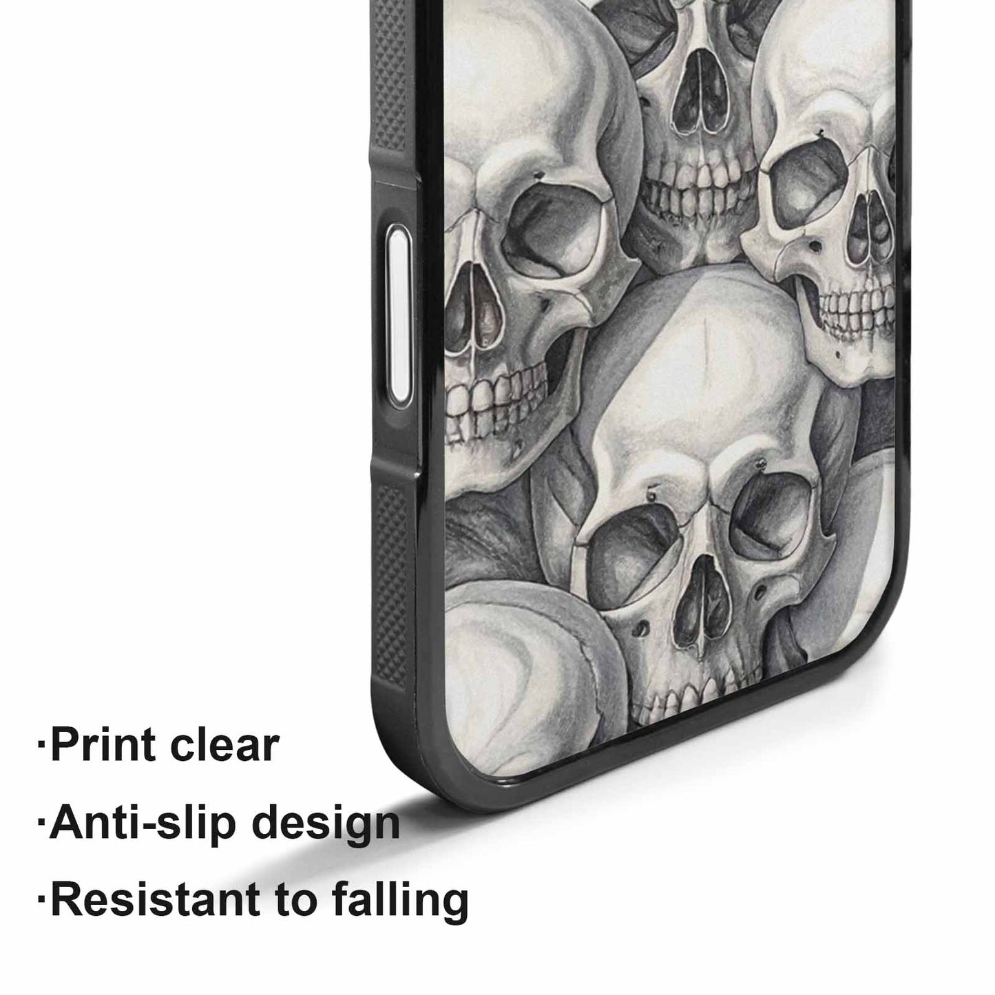 iPhone 17 Case — Skull Dark Art Gothic Print Gothic, Unique Phone Case Design