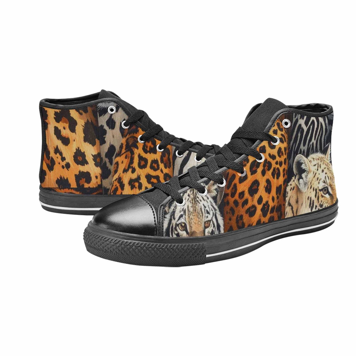 WOMEN'S Animal Print High Top Canvas Y2K Shoes