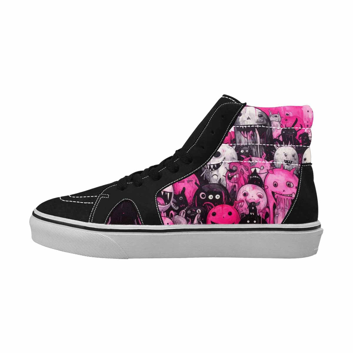 MEN'S Monsters (general) High Top Canvas Surreal Shoes