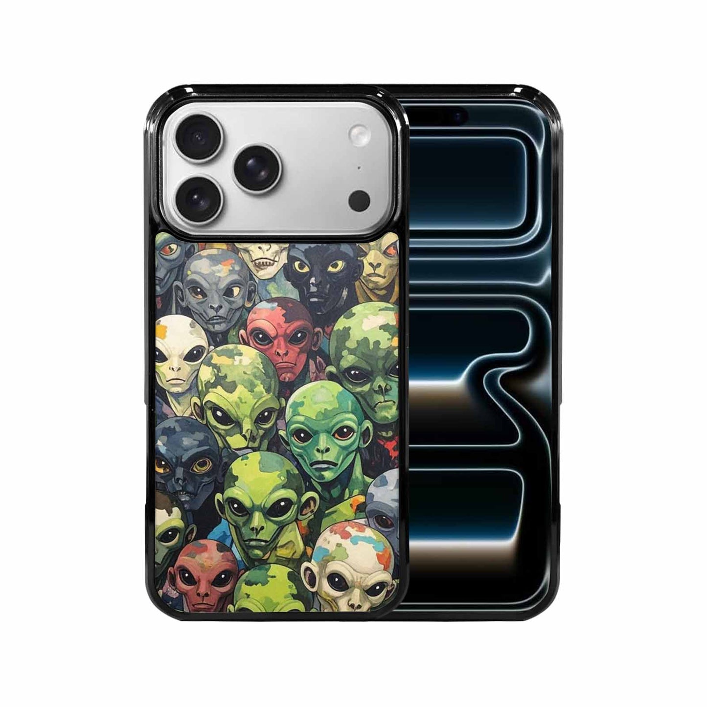 iPhone 17 Pro Max Case — Aliens Camo Aliens Alien Scifi, Custom Phone Case