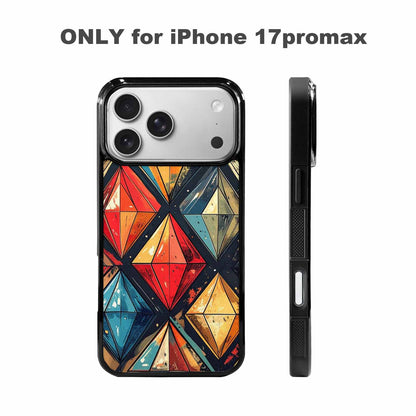 iPhone 17 Pro Max Case — Vintage Summer Diamond Retro Vintage, Custom Designed Case Cover