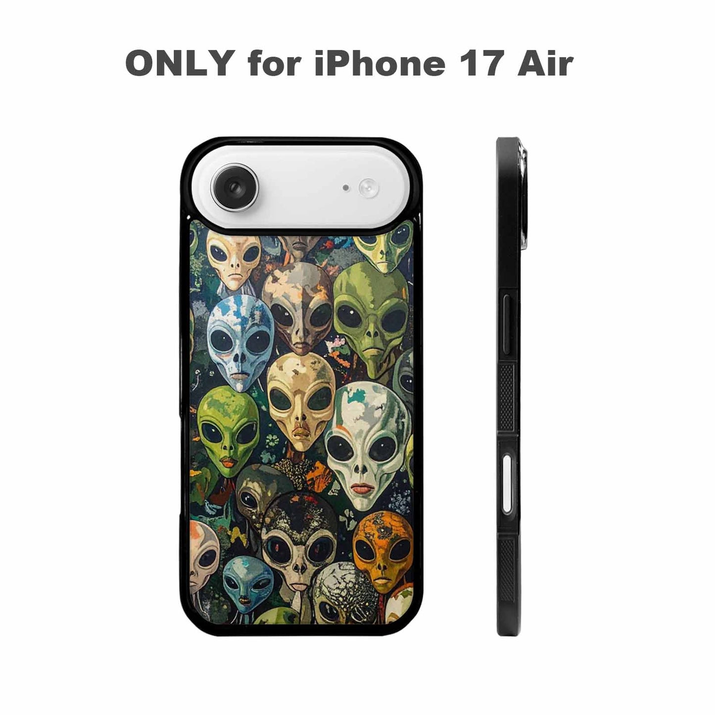 iPhone 17 Air Case — Aliens Camo Aliens Pattern Hundreds Alien, Custom Print Case Cover