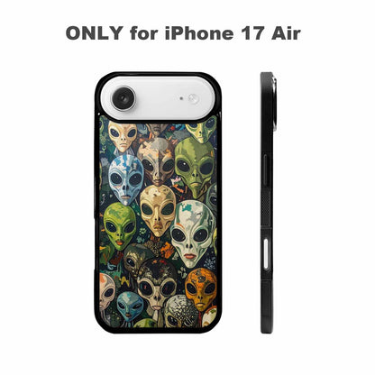 iPhone 17 Air Case — Aliens Camo Aliens Pattern Hundreds Alien, Custom Print Case Cover
