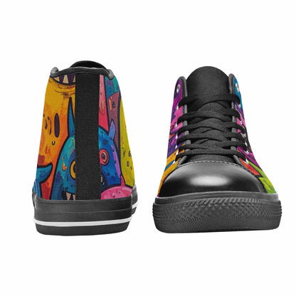MEN'S Goofy Cartoon Monster High Top Canvas Aesthetic Shoes