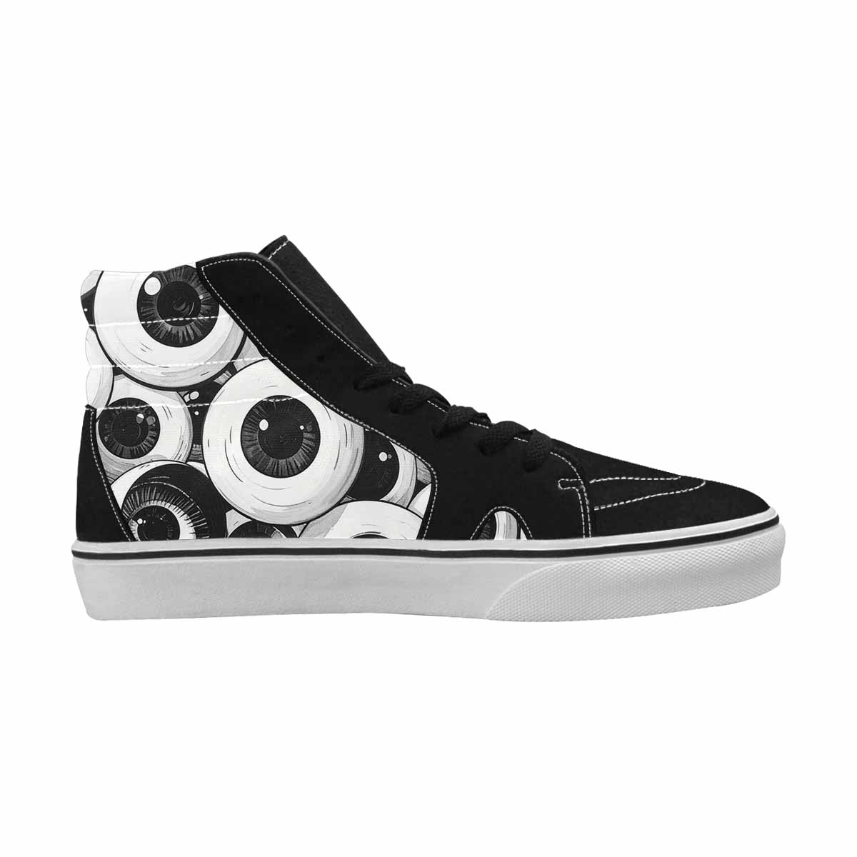 WOMEN'S Googly Cartoon Eyeballs High Top Canvas Aesthetic Shoes
