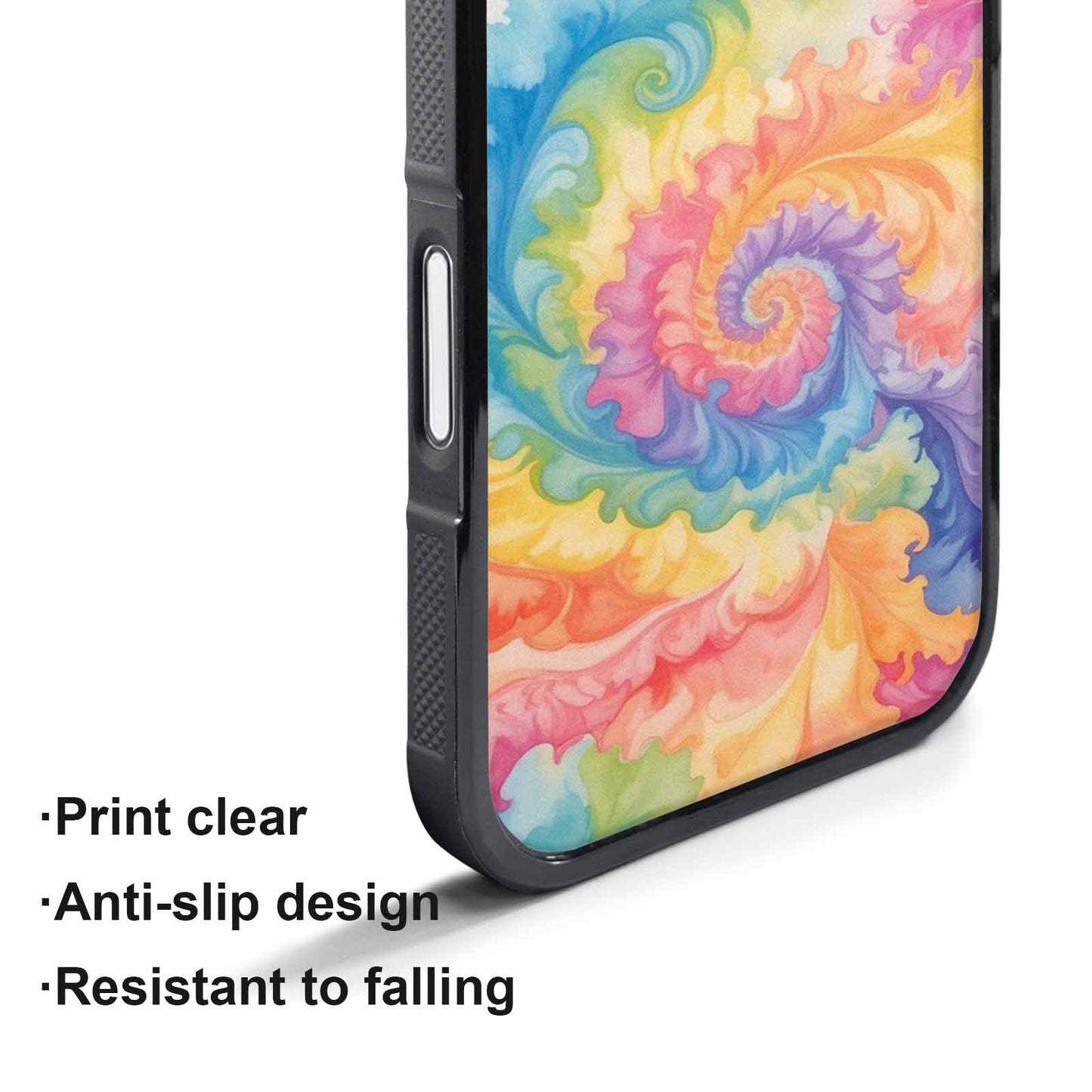 iPhone 17 Pro Max Case — Tie Dye Swirls Tie Dye Tie, Custom Printed Phone Case