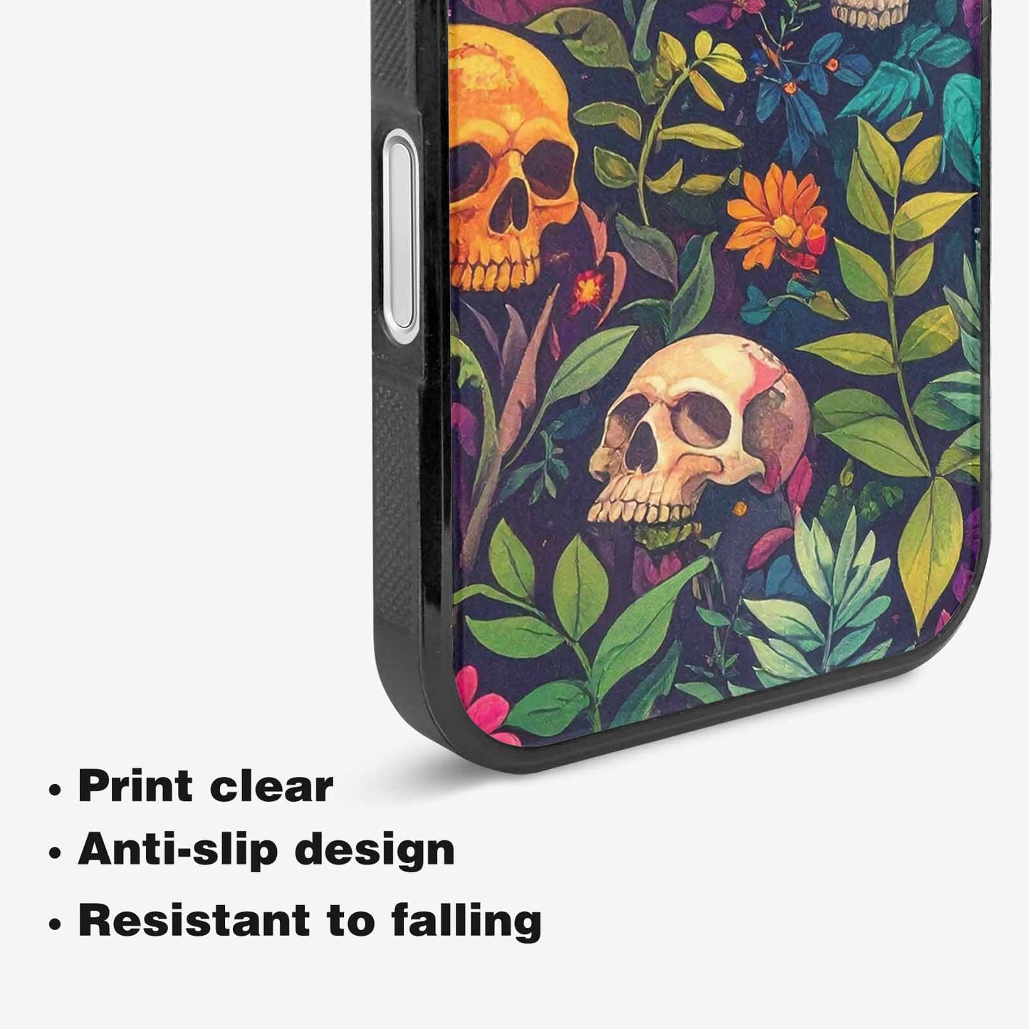 iPhone 16 Case — Skulls Botanicalskulls Pattern, Original Design Phone Case