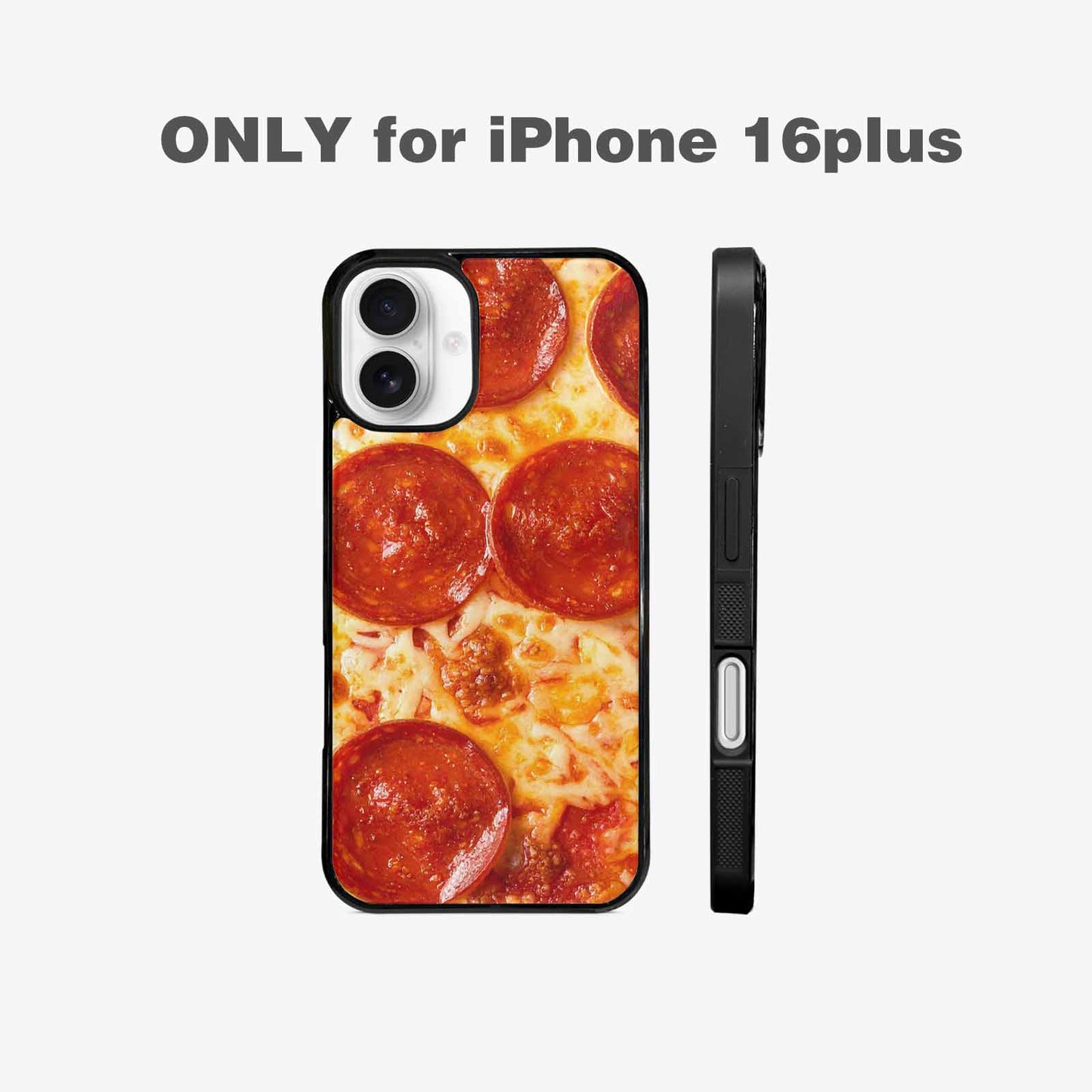 iPhone 16 Plus Case — Pepperoni Pizza Print Custom, Custom Print Case Cover