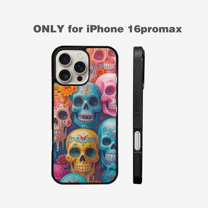 iPhone 16 Pro Max Case — Sugar Skullsmelting Sugar Skulls, Customized Protective Case