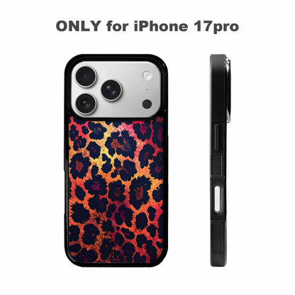 iPhone 17 Pro Case — Leopard Print Dark Seamless Pattern Animal, Custom Art Phone Cover