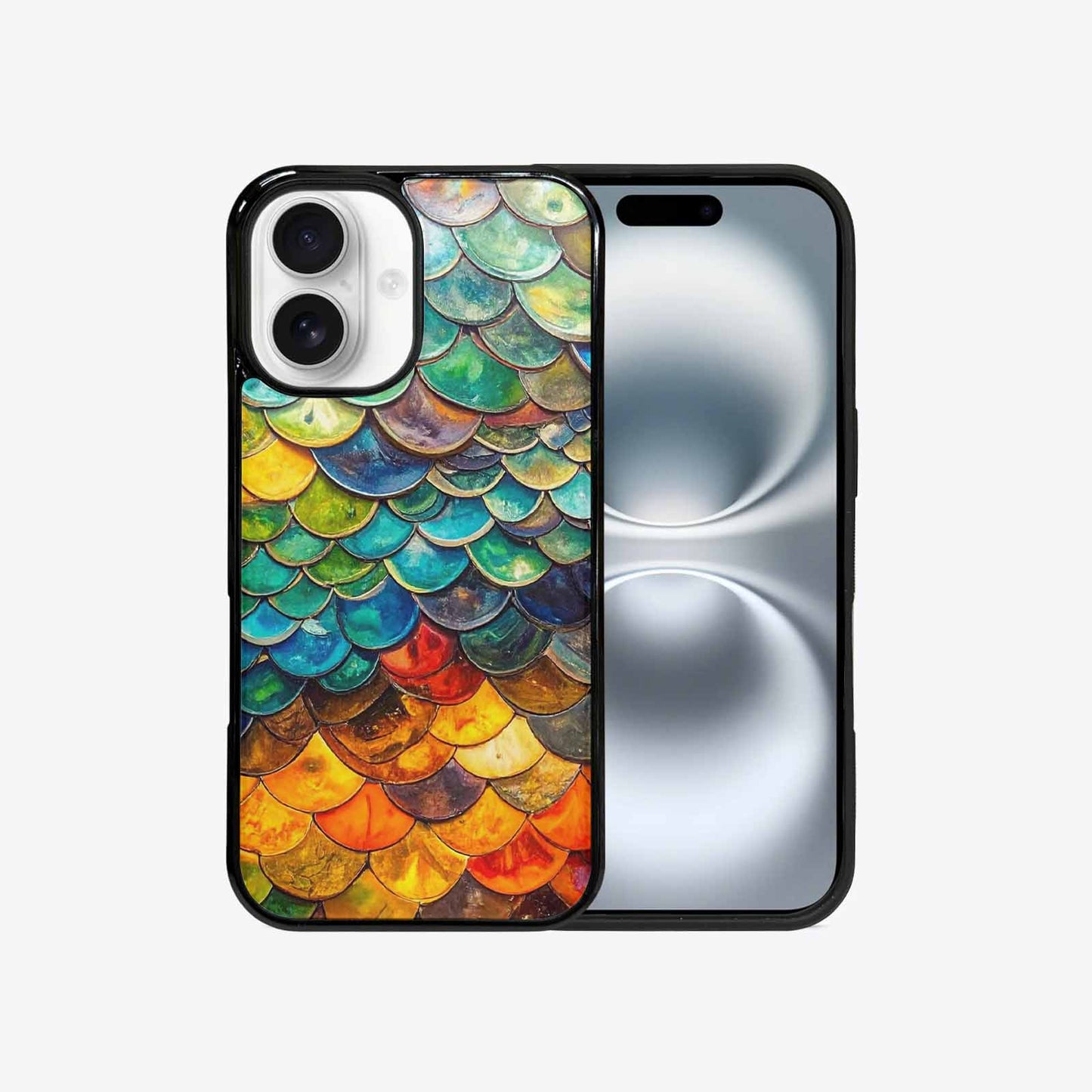 iPhone 16 Case — Reptile Scale Full Color Vibrant Reptile, Custom Printed Phone Case