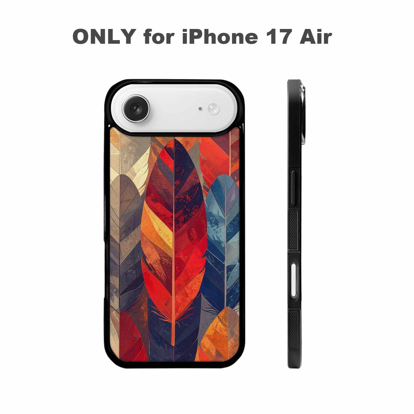 iPhone 17 Air Case — Retro New Year Feather Retro Vintage, Custom Phone Case