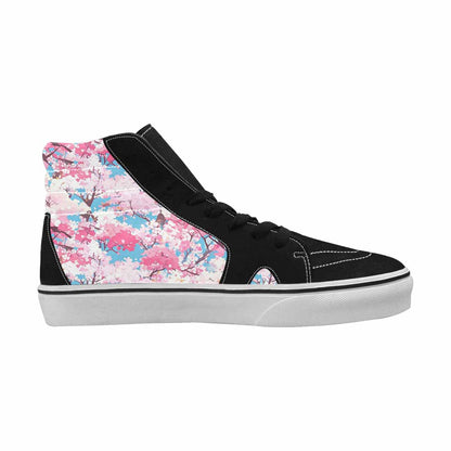 MEN'S Cherry Blossom Branch Cherry High Top Canvas Neon Fantasy Shoes