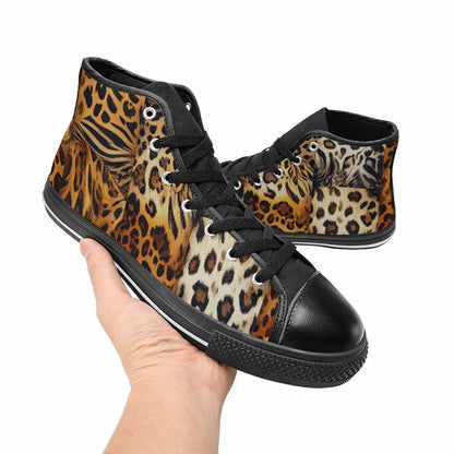 WOMEN'S Animal Print High Top Canvas Cottagecore Shoes