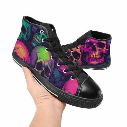MEN'S Skulls - Neon High Top Canvas Dreamcore Shoes