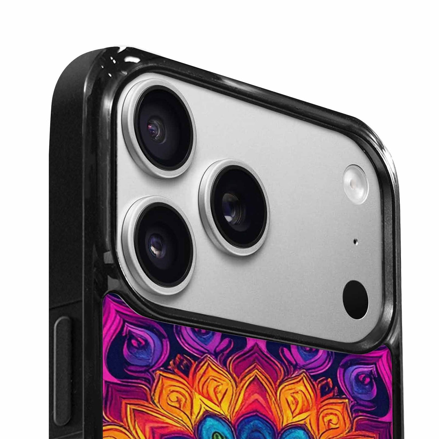 iPhone 17 Pro Case — Tie Dye Mandala Art Seamless Tie, Custom Art Phone Cover