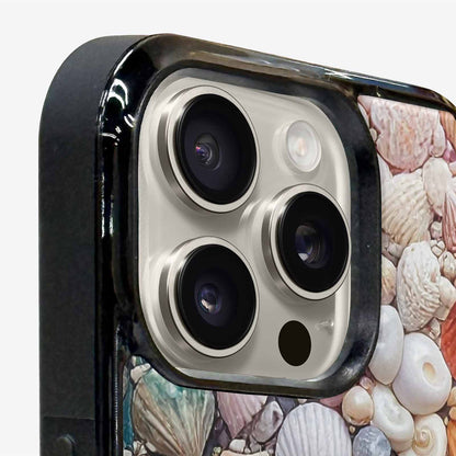 iPhone 16 Pro Case — Seashell Collage Seashell Collage Pattern Hundreds, Custom Printed Phone Case