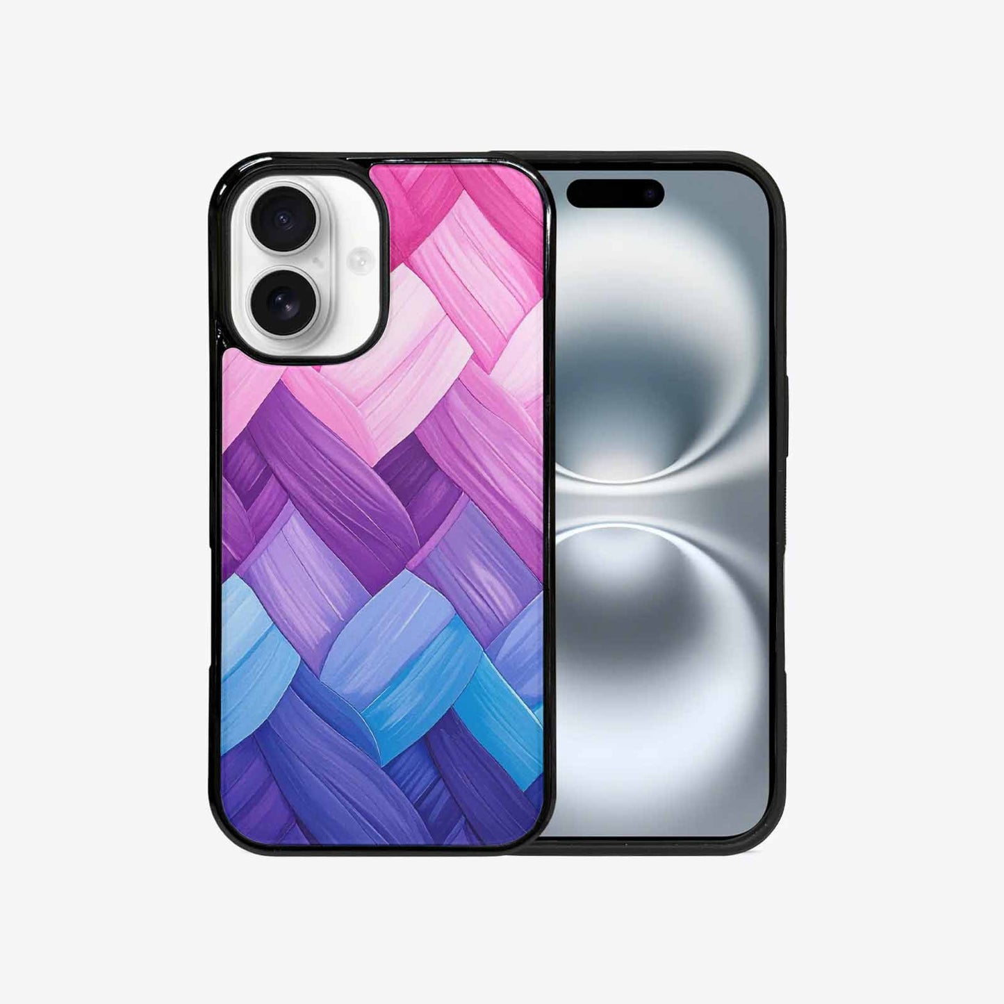iPhone 16 Case — Bisexual Flag Color Theme Small Rainbow, Custom Phone Case