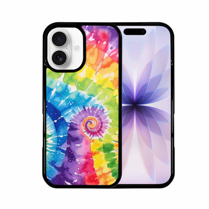 iPhone 17 Case — Tie Dye Spiral Rainbow Tie Dye, Customized Protective Case