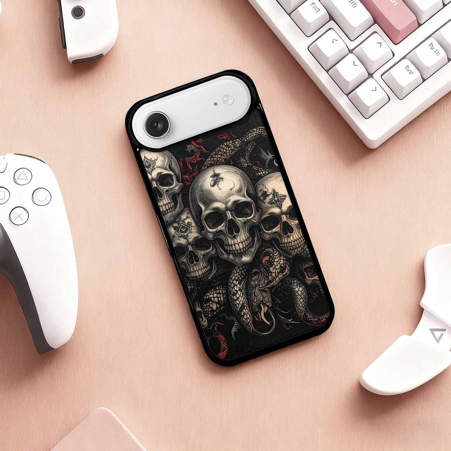 iPhone 17 Air Case — Skull Dark Art Gothic Print Gothic, Custom Designed Case Cover