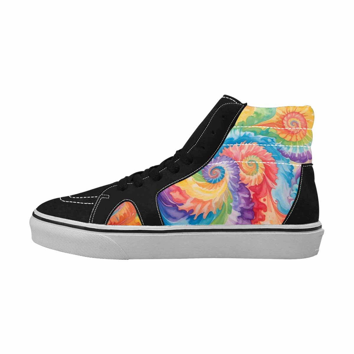 MEN'S Tie High Top Canvas Cottagecore Sneakers