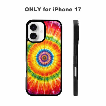 iPhone 17 Case — Tie Dye Rainbow Spiral Tie Dye, Custom Phone Case
