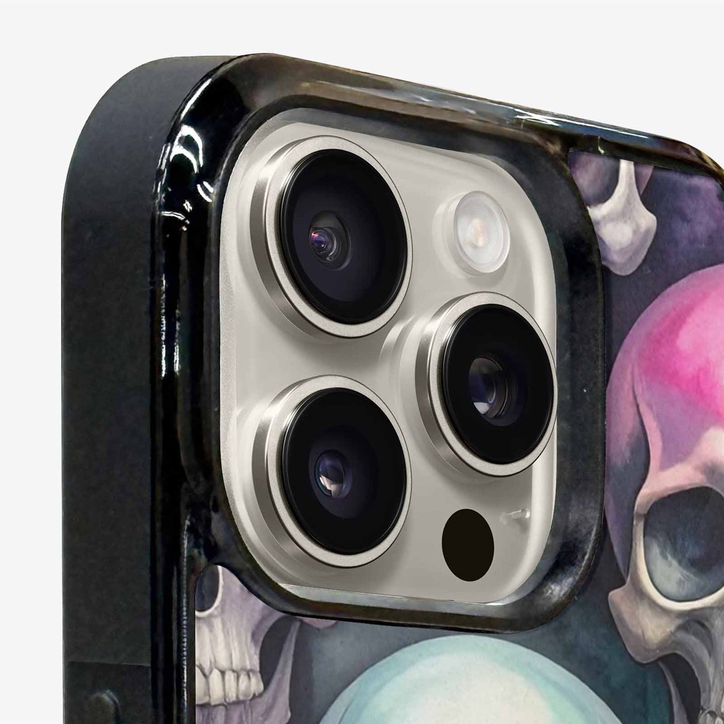iPhone 16 Pro Case — Dark Black And White Color Tone, Custom Made Phone Cover