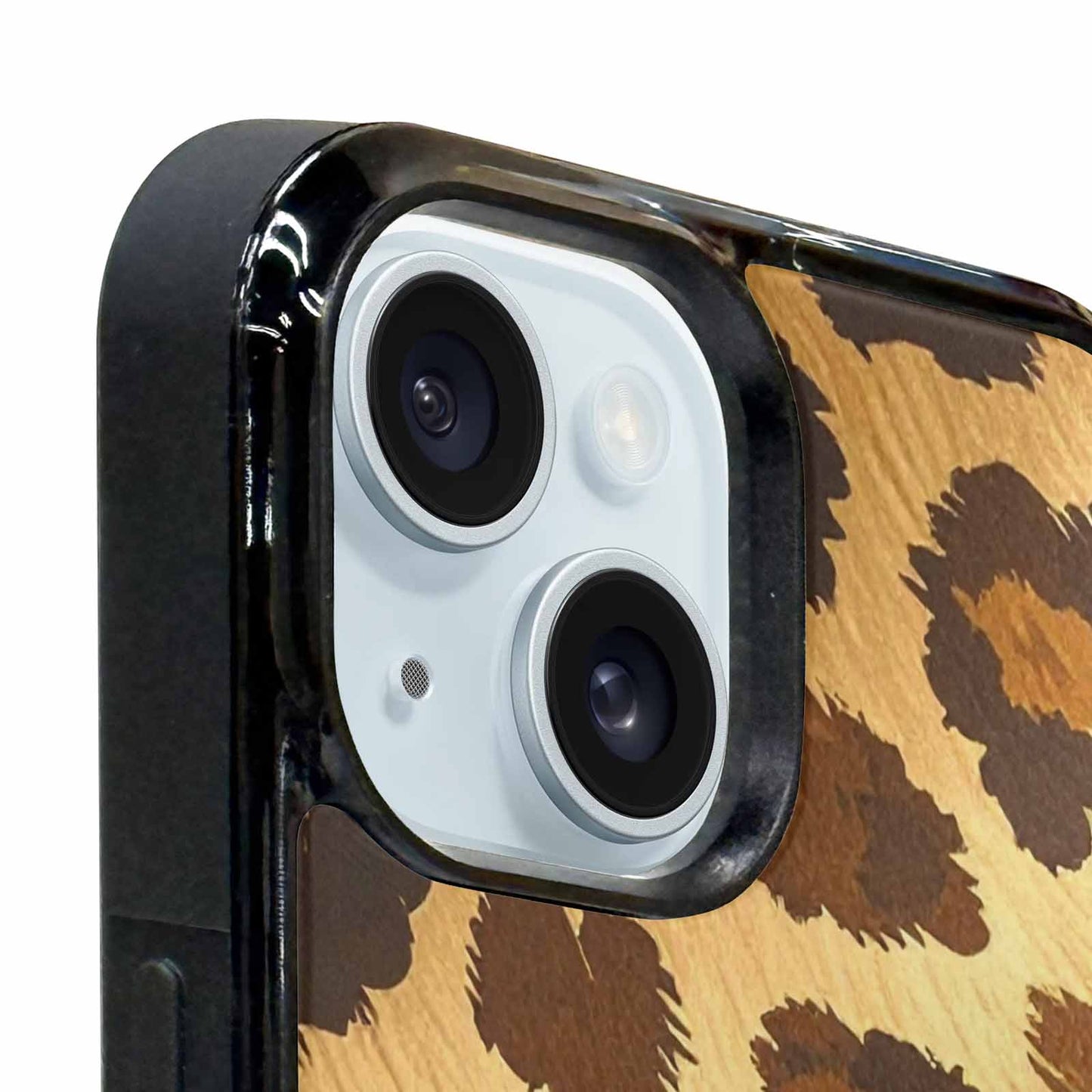 iPhone 15 Plus Case — Classic Leopard Print Warm Golden Tan, Original Design Phone Case