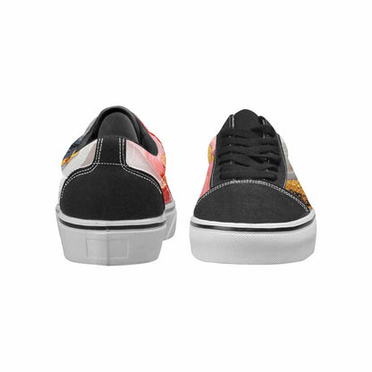 WOMEN'S Marble Vein Lace-Up Canvas Cottagecore Custom Sneakers