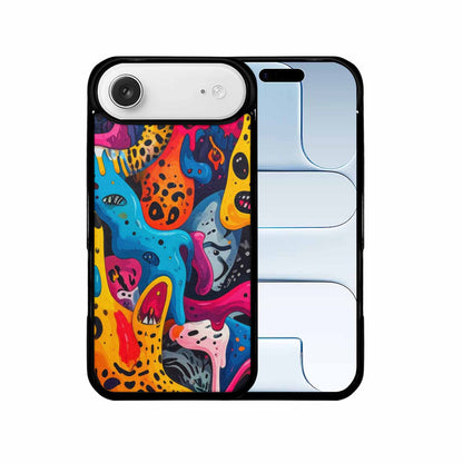 iPhone 17 Air Case — Melting Aliens Pattern Hundreds Of Alien, Custom Print Case Cover