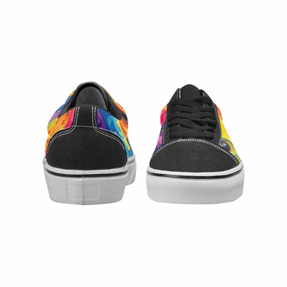 WOMEN'S Aliens  Tie Dye Lace-Up Canvas Dark Academia Custom Sneakers