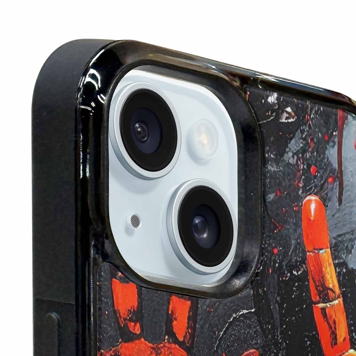 iPhone 15 Plus Case — Halloween Splatter Handprint, Custom Print Case Cover