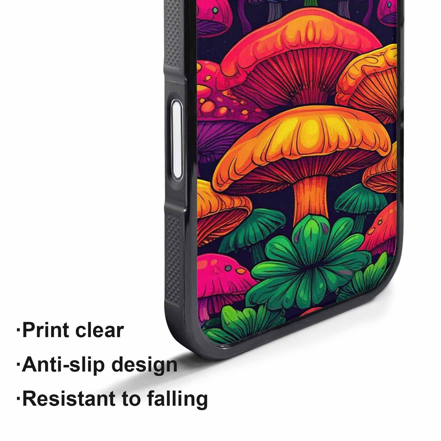 iPhone 17 Pro Case — Psychedelic Mushroom Cartoon Pattern Cartoon Cute, Customized Protective Case